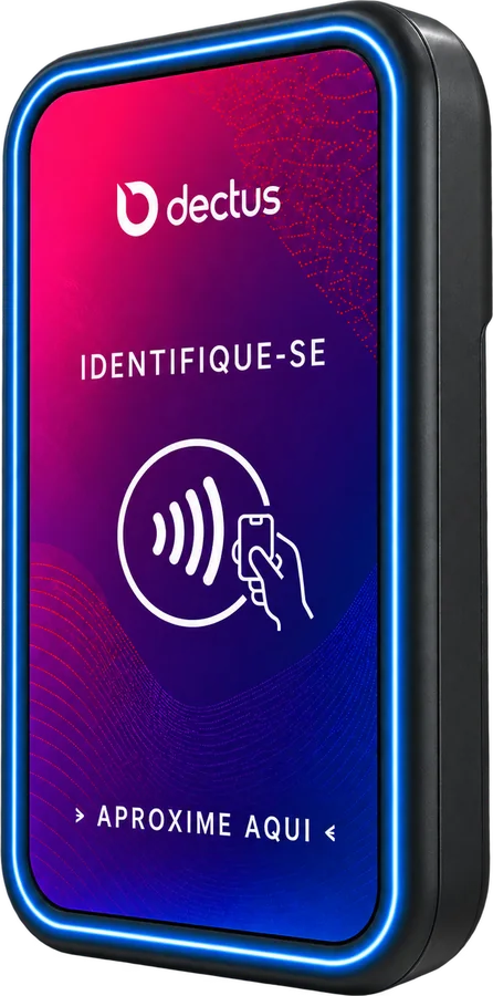 Dectus Point totem model showing Identify yourself and Tap here